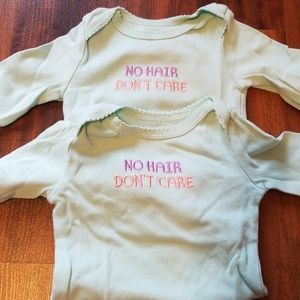 2 long sleeve onesies